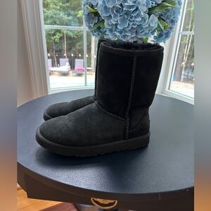 UGG Classic Black Suede Footwear